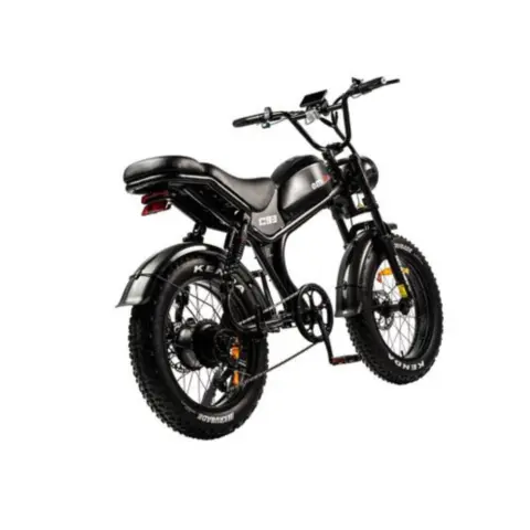Emoko C93 Pro elektrische fatbike zwart zijaanzicht